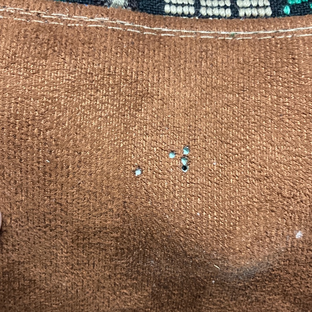 Vintage Floral Patterned Barrel Needlepoint Women's Bag - Picture 15 of 15